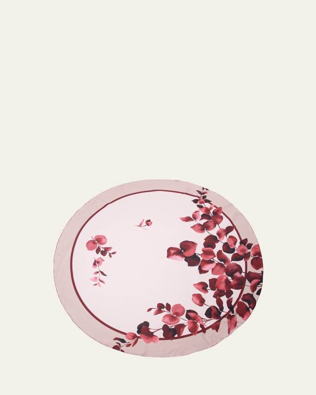 Eucalyptus Red Tablecloth, 71" Round